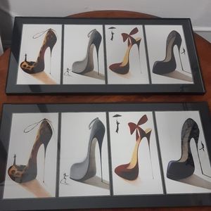 Framed New York Shoe Print Art
